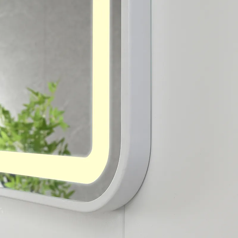 SIMEX MIRROR AVERY MSN0824-LED-1025 SILVER IRON FRAME 24W LED WITH FRAME HORIZONTAL